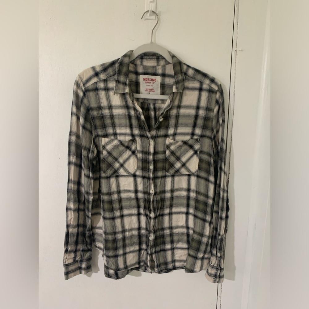Mossimo Supply CO. Size M Flannel Boyfriend Fit